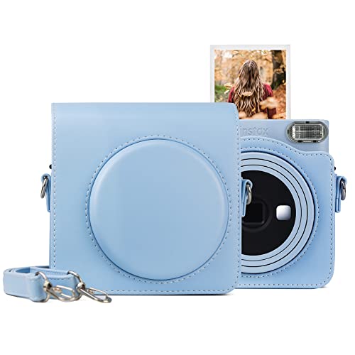 MUZIRI KINOKOO SQ1 Tasche aus PU-Leder – Schutzhülle kompatibel für Fuji Instax SQ1 Square Sofortbildkamera – mit Schultergurt – Blau MUZIRI KINOKOO SQ1 Tasche aus PU-Leder – Schutzhülle kompatibel für Fuji Instax SQ1 Square Sofortbildkamera – mit Schultergurt – Blau von MUZIRI KINOKOO
