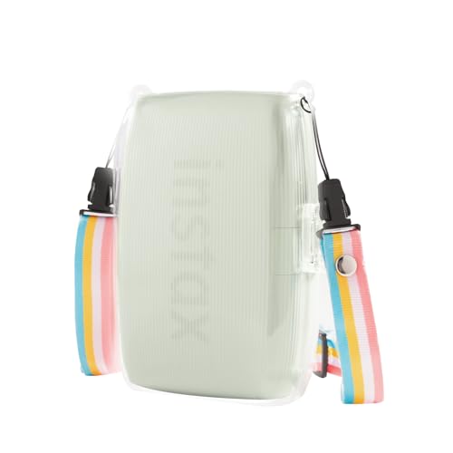 MUZIRI KINOKOO Tasche kompatibel für Fujifilm Instax Mini Link 3 Drucker, Hart PVC Mini Link 3 Smartphone Drucker Schutzhülle Zubehör mit verstellbarem Schultergurt - Transparent MUZIRI KINOKOO Tasche kompatibel für Fujifilm Instax Mini Link 3 Drucker, Hart PVC Mini Link 3 Smartphone Drucker Schutzhülle Zubehör mit verstellbarem Schultergurt - Transparent von MUZIRI KINOKOO