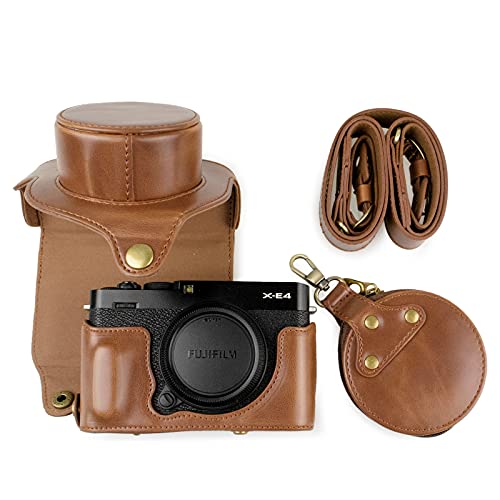 MUZIRI KINOKOO XE4 Kameratasche, Mini-Objektivtasche, PU-Leder, abnehmbarer, verstellbarer Schultergurt, coffee, Retro-Stil MUZIRI KINOKOO XE4 Kameratasche, Mini-Objektivtasche, PU-Leder, abnehmbarer, verstellbarer Schultergurt, coffee, Retro-Stil von MUZIRI KINOKOO