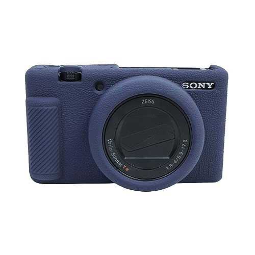 MUZIRI KINOKOO ZV-1 Mark II Tasche, weiche Silikon-Schutzhülle für Sony ZV-1 M2/ZV1 M2/ZV1 Mark II Vlog-Kamera – Kratzfest, schlanke Passform, weiches Gummi, Sony ZV-1 M2/ZV-1 Mark II – Blau von MUZIRI KINOKOO