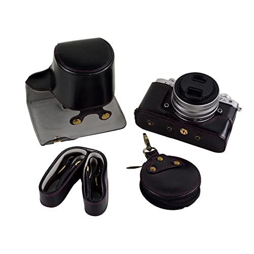 MUZIRI KINOKOO ZFC Tasche, PU-Leder Schutzhülle Kompatibel mit Nikon ZFC/Z FC und 16-50 mm f/3.5-6.3 oder 28 mm f/2.8 SE Objektiv mit Verstellbarer Schultergurt - Schwarz von MUZIRI KINOKOO