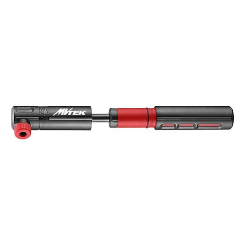 MVTEK Mini-Teleskoppumpe 5,5 Bar 80PSI Fahrradpumpe Doppelkupplung für Presta-Schrader-Ventile Fahrradpumpe und Ballpumpe Fahrradpumpe 180mm Twist-Lock System MVTEK Mini-Teleskoppumpe 5,5 Bar 80PSI Fahrradpumpe Doppelkupplung für Presta-Schrader-Ventile Fahrradpumpe und Ballpumpe Fahrradpumpe 180mm Twist-Lock System von MVTEK