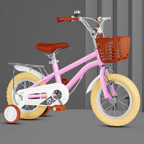 MXBCTMM Kinderfahrrad ab 3 Jahre,Bike,Geeignet für Mädchen/Jungen von 3–14 Jahren, 12–20 Zoll, Rahmen aus Kohlenstoffstahl, rutschfeste Reifen, weicher Sitz 18in B-3 von MXBCTMM
