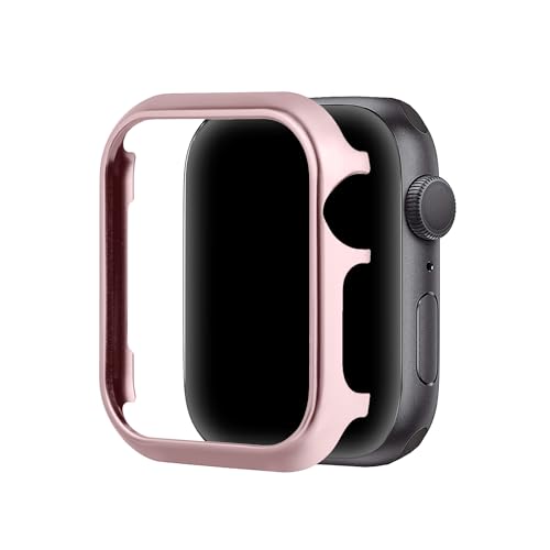 Gehäuse Edelstahl für iWatch Series 5 40mm, Glitzer Hülle Kratzfest Ultradünne Schutz Hülle Aluminium Uhrengehäuse Stoßfeste Watchschutzhülle Kompatibel mit Apple Watch 40mm Series 4 5 6 SE, Rosa Gehäuse Edelstahl für iWatch Series 5 40mm, Glitzer Hülle Kratzfest Ultradünne Schutz Hülle Aluminium Uhrengehäuse Stoßfeste Watchschutzhülle Kompatibel mit Apple Watch 40mm Series 4 5 6 SE, Rosa von MXFDOKD