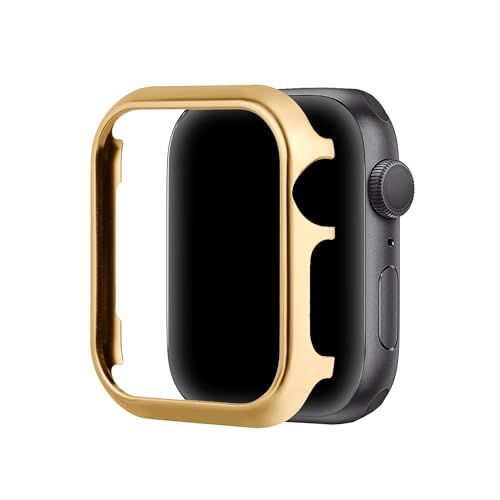 Metall Schutz Hülle für iWatch 8 41mm Glitzer, Aluminium Kratzfest Gehäuse Ultra Slim Edelstahl Schutzcase Bumper Uhrengehäuse Stoßdämpfende Kompatibel mit Apple Watch 41mm Stoßfest Cover Series 7 8 9 Metall Schutz Hülle für iWatch 8 41mm Glitzer, Aluminium Kratzfest Gehäuse Ultra Slim Edelstahl Schutzcase Bumper Uhrengehäuse Stoßdämpfende Kompatibel mit Apple Watch 41mm Stoßfest Cover Series 7 8 9 von MXFDOKD