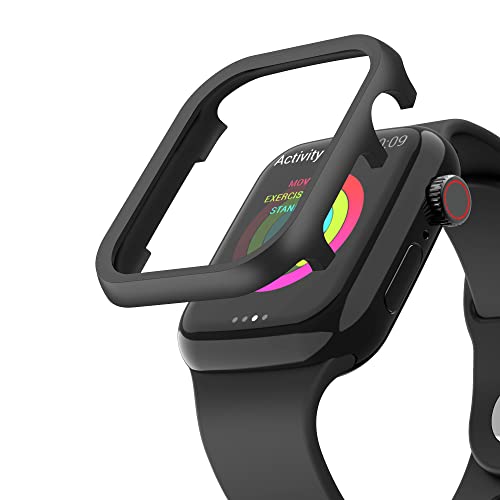 MXFDOKD Hülle Metall Kompatibel mit Apple Watch 45mm Schwarz, Metall Edelstahl Gehäuse Bumper Schutzhülle Stoßfest Uhrengehäuse Ultra Slim Schutzcase Aluminium Kompatibel mit iWatch 45mm Series 7/8/9 MXFDOKD Hülle Metall Kompatibel mit Apple Watch 45mm Schwarz, Metall Edelstahl Gehäuse Bumper Schutzhülle Stoßfest Uhrengehäuse Ultra Slim Schutzcase Aluminium Kompatibel mit iWatch 45mm Series 7/8/9 von MXFDOKD