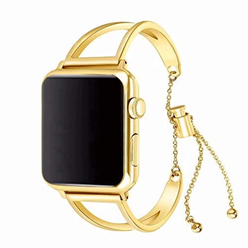 Metallarmband Kompatibel mit Apple Watch Serie 6 40mm, Damen Metall Edelstahl Uhrenarmband Ersatzband mit Metallschließe Bling Strap Kompatibel mit iWatch 38mm 40mm 41mm Series SE 9 8 7 6 5 4 3 2 1 Metallarmband Kompatibel mit Apple Watch Serie 6 40mm, Damen Metall Edelstahl Uhrenarmband Ersatzband mit Metallschließe Bling Strap Kompatibel mit iWatch 38mm 40mm 41mm Series SE 9 8 7 6 5 4 3 2 1 von MXFDOKD
