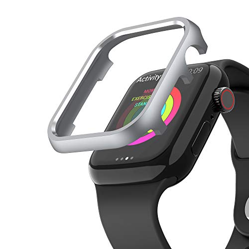 Uhrengehäuse Edelstahl kompatibel mit Apple Watch SE 44mm, Bling Hülle Bumper Metall Aluminium Gehäuse Kratzfest Ultraleicht Schutzhülle Stoßfest Case kompatibel mit Apple Watch 44mm Series SE/4/5/6 Uhrengehäuse Edelstahl kompatibel mit Apple Watch SE 44mm, Bling Hülle Bumper Metall Aluminium Gehäuse Kratzfest Ultraleicht Schutzhülle Stoßfest Case kompatibel mit Apple Watch 44mm Series SE/4/5/6 von MXFDOKD