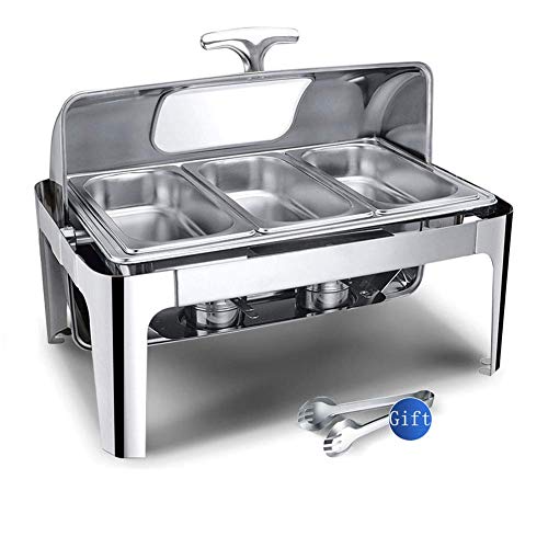 MXFKLJ Chafing Dish aus Edelstahl, Chafer in voller Größe, Catering-Wärmer, Buffet-Set, unterschiedlich, für Hochzeiten, Partys, Bankette, Catering-Events von MXFKLJ