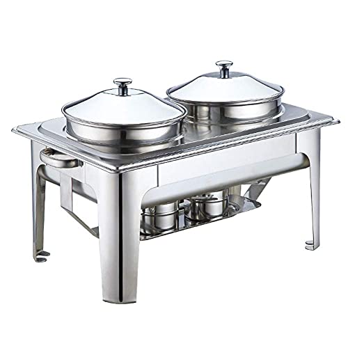 MXFKLJ Chafing Dish aus Edelstahl, Speisenwärmer für Buffets, Hochzeiten, Partys, Bankette, Catering-Events von MXFKLJ