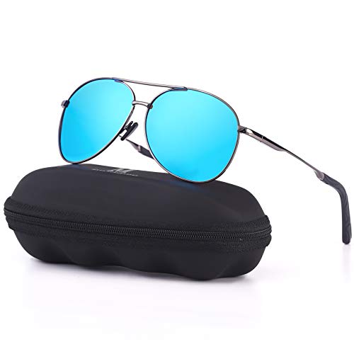 MXNXEU Sonnenbrille Herren Fahrerbrille Polarisiert Schwarz Polarisierte Herren Outdoor Vintage Unisex UV400 Fahren Stile Blau Asche MXNXEU Sonnenbrille Herren Fahrerbrille Polarisiert Schwarz Polarisierte Herren Outdoor Vintage Unisex UV400 Fahren Stile Blau Asche von MXNXEU