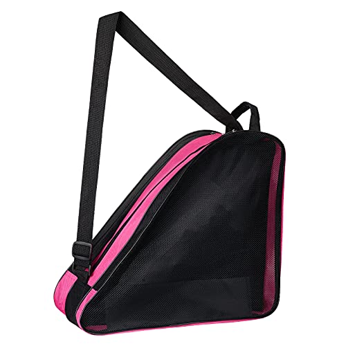 MXiiXM Rollschuh-Tasche, atmungsaktive Schlittschuh-Tasche mit verstellbarem Schultergurt, Oxford-Tuch, Skating-Schuhe, Aufbewahrungstasche für Damen, Kinder und Erwachsene, Rollschuh-Zubehör (Pink) MXiiXM Rollschuh-Tasche, atmungsaktive Schlittschuh-Tasche mit verstellbarem Schultergurt, Oxford-Tuch, Skating-Schuhe, Aufbewahrungstasche für Damen, Kinder und Erwachsene, Rollschuh-Zubehör (Pink) von MXiiXM