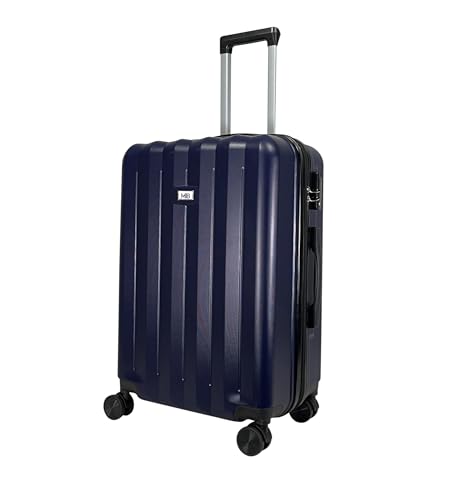 MY TRAVEL BAG ABS Hartschalen-Koffer Trolley Reisekoffer Tasche (Handgepäck-Mittel-Groß-Set) Zwillingsrollen (Dunkelblau, Handgepäck (55cm)) von MY TRAVEL BAG