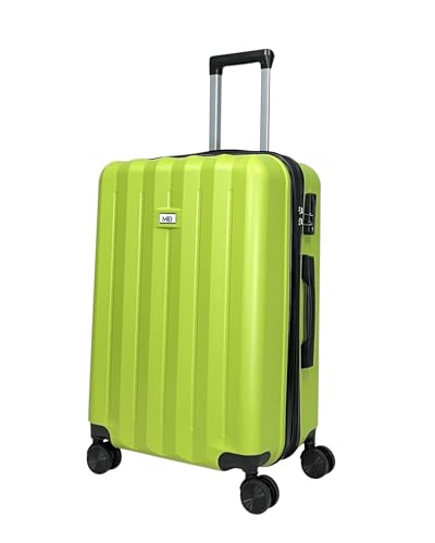 MY TRAVEL BAG ABS Hartschalen-Koffer Trolley Reisekoffer Tasche (Handgepäck-Mittel-Groß-Set) Zwillingsrollen (Grün, Handgepäck (55cm)) von MY TRAVEL BAG