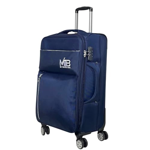 MY TRAVEL BAG Stoffkoffer Reisekoffer Trolley Tasche (M/L/XL/XXL oder 4er Set (Blau, M (Handgepäck)) von MY TRAVEL BAG