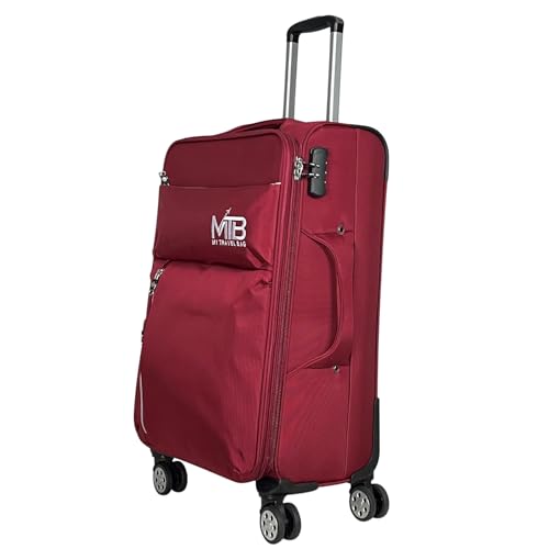 MY TRAVEL BAG Stoffkoffer Reisekoffer Trolley Tasche (M/L/XL/XXL oder 4er Set (Rot, XXL (88cm)) von MY TRAVEL BAG