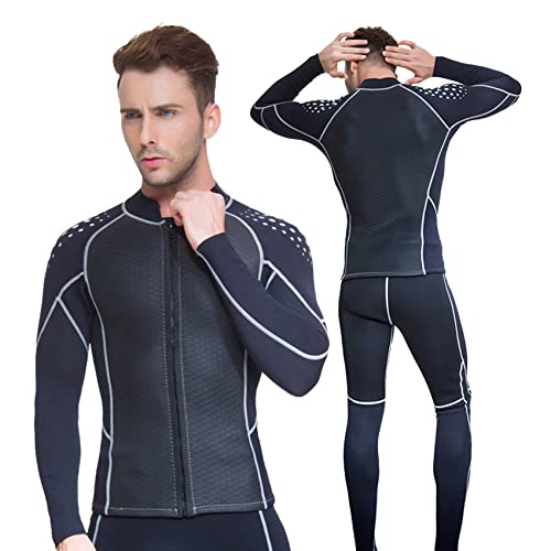 MYENA 3mm-Neoprenanzug-Herren-volle Zweiteilige Tauchfridenfreie Neopren-langes Ärmel zum Surfen geeignet,Schwarz,XL MYENA 3mm-Neoprenanzug-Herren-volle Zweiteilige Tauchfridenfreie Neopren-langes Ärmel zum Surfen geeignet,Schwarz,XL von MYENA