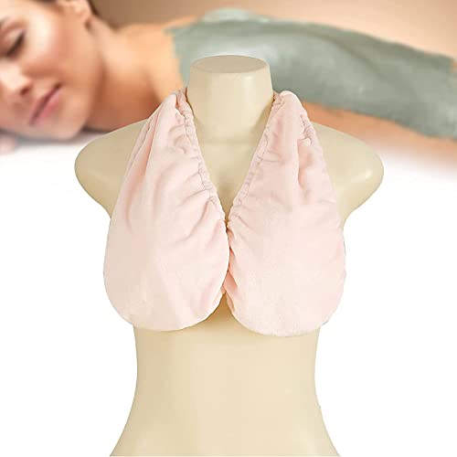 MYENA Damenhandtuch BH Badewanne Massivfarbe Handtuch, Hängender Hals Tuch BH Für Frauen, Wellnessschlinge Kurzer Top Sexy Sweat-Saugbent Tuch BH,Rosa,S von MYENA