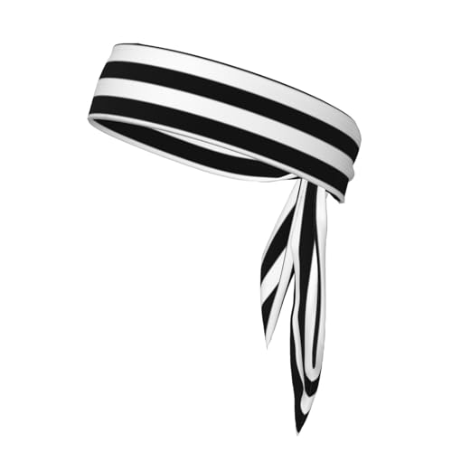 Bandana, Bandana, Schal, Unisex, Sportband, wendbar, für Yoga, Fitness, Joggen, Schwarz / Weiß von MYGANN