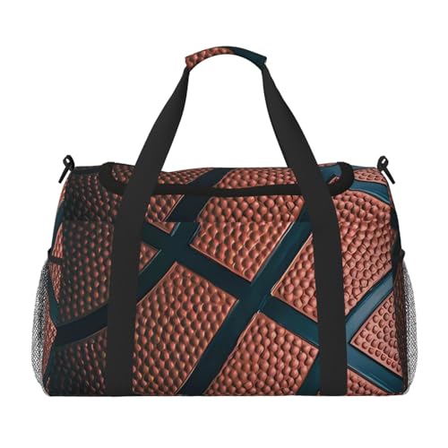 Basketball-Sporttasche, leicht, wasserdicht, großes Fassungsvermögen, Umhängetasche, Reisetasche, persönliche Gegenstände, Schwarz , Einheitsgröße von MYGANN