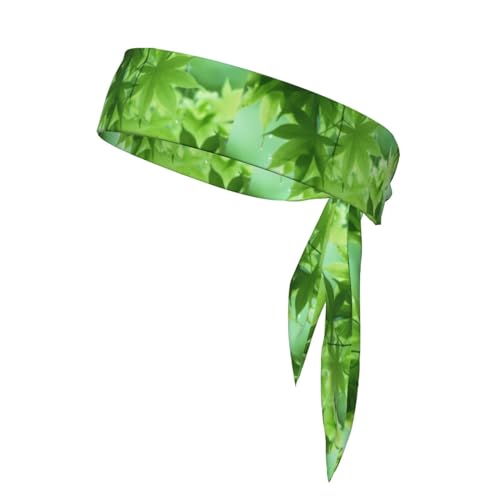 Green Leaf Nature Unisex Sport-Bandana, wendbar, für Yoga, Fitness, Joggen von MYGANN