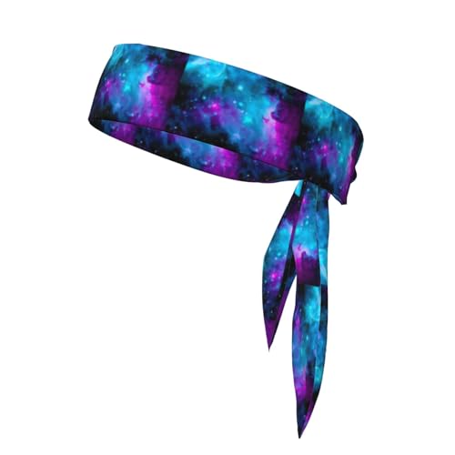 Purple Star Unisex Sport Strap Reversible Bandana Schal für Yoga Fitness Jogging von MYGANN