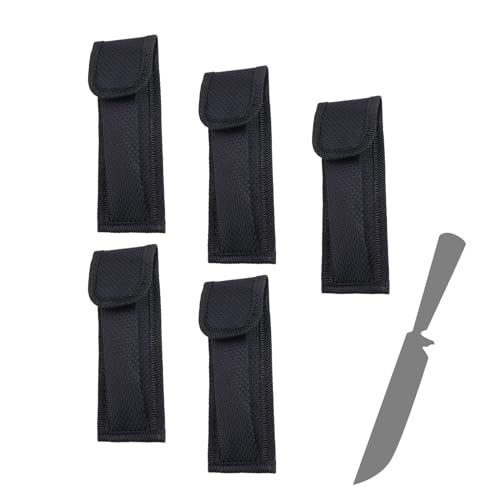 MYLERCT 5er Set Cuttermesser Tasche für Gürtel, Faltbar und Leicht zu Tragen, Ideal für Klappmesser und Obstmesser, Praktisch für Handwerker und Outdoor-Aktivitäten MYLERCT 5er Set Cuttermesser Tasche für Gürtel, Faltbar und Leicht zu Tragen, Ideal für Klappmesser und Obstmesser, Praktisch für Handwerker und Outdoor-Aktivitäten von MYLERCT