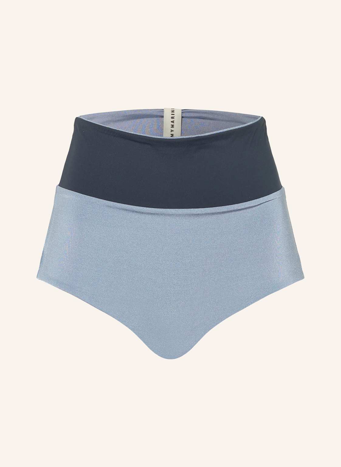 Mymarini High-Waist-Bikini-Hose Surf Shorts Shine Zum Wenden Mit Uv-Schutz 50+ grau Mymarini High-Waist-Bikini-Hose Surf Shorts Shine Zum Wenden Mit Uv-Schutz 50+ grau von MYMARINI
