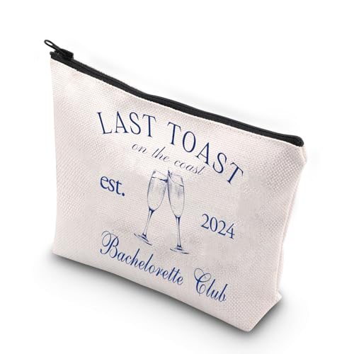 Last Toast On The Coast Bachelorette Make-up-Tasche mit Reißverschluss, Last Toast UK von MYSOMY
