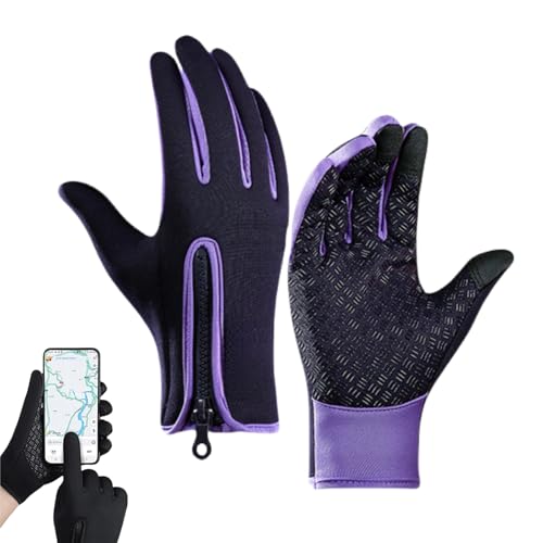 MYSXSWHL Warme Winterhandschuhe, warme Touchscreen-Handschuhe, Winter-Fahrradhandschuhe, wasserdichte Thermohandschuhe, für Männer und Frauen zum Laufen, Radfahren, Klettern, Wandern von MYSXSWHL