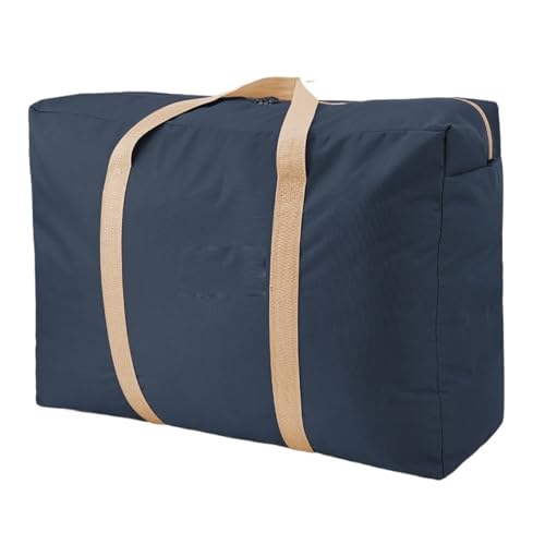 Weekender Bag Große Kapazität, Faltbare Gepäcktasche, Unisex, verdickendes Oxford-Stoff, Reise-Seesäcke, robuste Umzugs-Aufbewahrungstasche Duffel-Reisetasche (Color : XL Blue) von MZPOZB