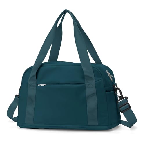 Weekender Bag Großes maximales Handgepäck for Männer und Frauen, Sporttasche, Wochenendtasche, Reisetasche Duffel-Reisetasche (Color : Blue) von MZPOZB