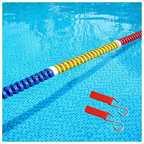 11 cm breite Schwimmseile für Pools, schwimmendes Sicherheitstrennwand-Set für Pools mit Edelstahlhaken, robuste Schwimmleinen für eingebaute Schwimmbecken von MZXTYGHF