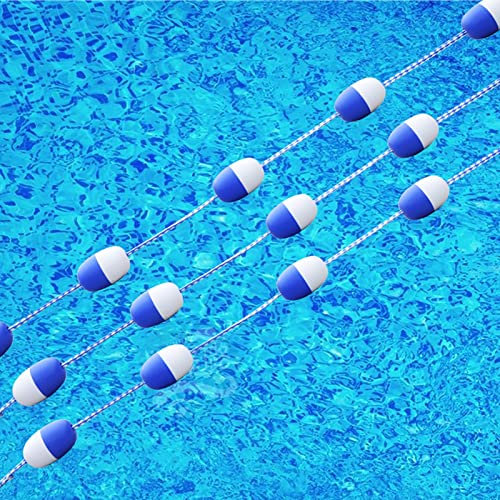 3/6/10/13/16/20/23/26/30/33 Fuß langes schwimmendes Sicherheitstrennseil, vormontierte Schwimmleine mit Bojenball, für Innen- und Außenpools von MZXTYGHF