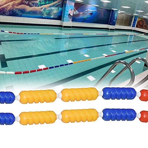 Schwimmseil für Gefahrenbereiche mit Schwimmkörpern - Sicherheitstrennseil aus Polyethylen mit Haken für Schwimmtrainingswettkämpfe von MZXTYGHF
