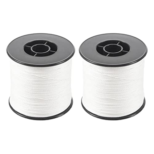 MAQUE 2Stck 500M 100Lb 0.5mm Super Strong Geflochtene Angelschnur Pe 4 Stränge Farbe: Weiß MAQUE 2Stck 500M 100Lb 0.5mm Super Strong Geflochtene Angelschnur Pe 4 Stränge Farbe: Weiß von FOXCUP