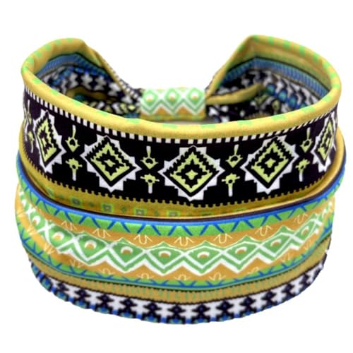 Fitness-Sport-Stirnband für weibliche afrikanische Knoten, elastisch, saugfähig, breites Stirnband für Yoga, Yoga von Mabta