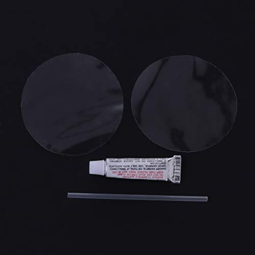 PVC Puncture Repair Kit Adhesive For Inflatable Toy Swimming Pools Float Air Bed Dinghies Patches Kajak Parts Leather Repair Kit For Couches Black von Mabta
