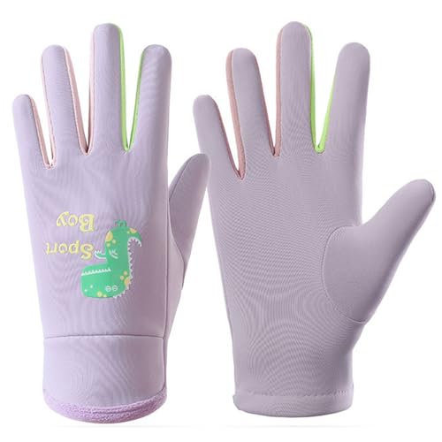 Winter Kinder Wasserdicht Winddicht Handschuhe Cartoon Fluoreszenz Sport Skifahren Kaltes Wetter Straße Radfahren Notwendigkeiten Winterhandschuhe Jungen Wasserdicht Winterhandschuhe Mädchen von Mabta