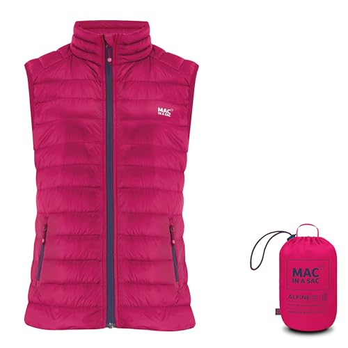 Mac in a Sac Damen Alpine Womens Down Gilet Daunenweste, Fuchsia, 18 von Mac in a Sac