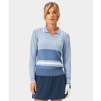 Macade Golf Ella Knit Top Langarm Polo blau Macade Golf Ella Knit Top Langarm Polo blau von Macade Golf