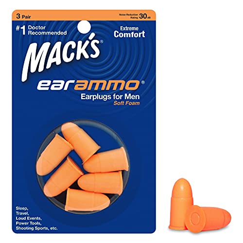 Macks Ohrstöpsel Munition Orange orange 3 Paar von Mack's