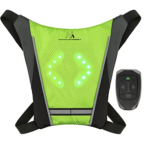 Maclean MCE420 Sicherheitswarnweste mit LED Blinker Rucksack mit Einstellbaren Richtungsanzeigern Fernbedienung Laufen Radfahren USB Wiederaufladbar Fahrradweste Universale Größe Maclean MCE420 Sicherheitswarnweste mit LED Blinker Rucksack mit Einstellbaren Richtungsanzeigern Fernbedienung Laufen Radfahren USB Wiederaufladbar Fahrradweste Universale Größe von Maclean