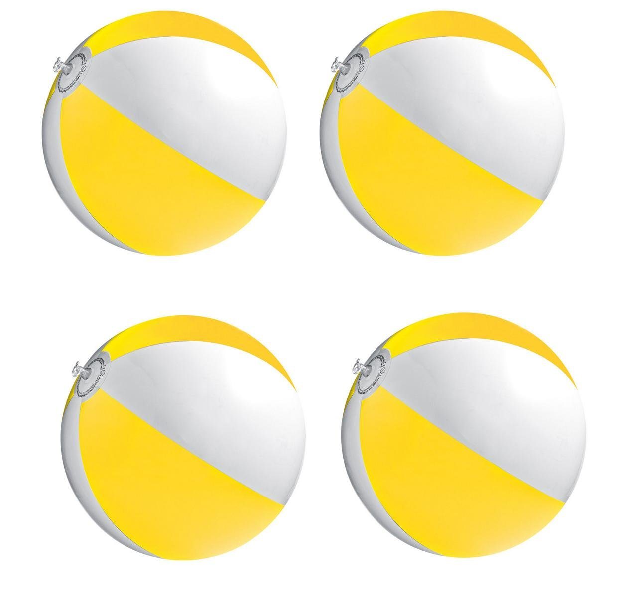 Macma Wasserball 4x Strandball / Wasserball / Farbe: gelb-weiß Macma Wasserball 4x Strandball / Wasserball / Farbe: gelb-weiß von Macma