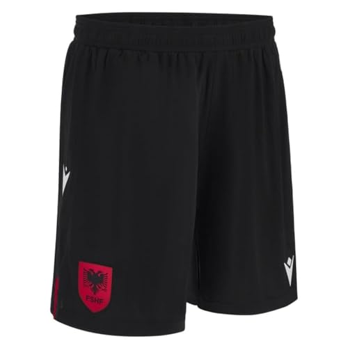 Macron 2023-2024 Albania Home Shorts (Black) von Macron