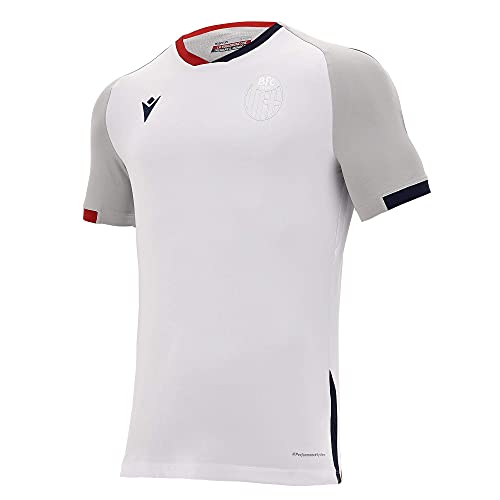 Macron Herren Bfc M20 Gara Mm SR, Trikot Away Bologna FC 2020/21, Weiß, M von Macron