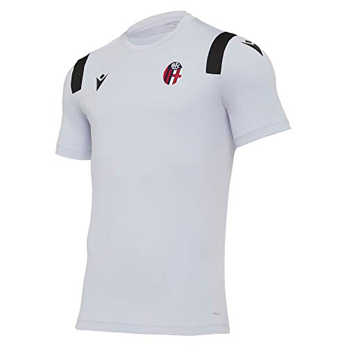 Macron Herren Bfc M20 Player Training Maglia Poli Arg/Ner Mm Sr Trainingsshirt Bologna FC 2020/21, grau, S von Macron