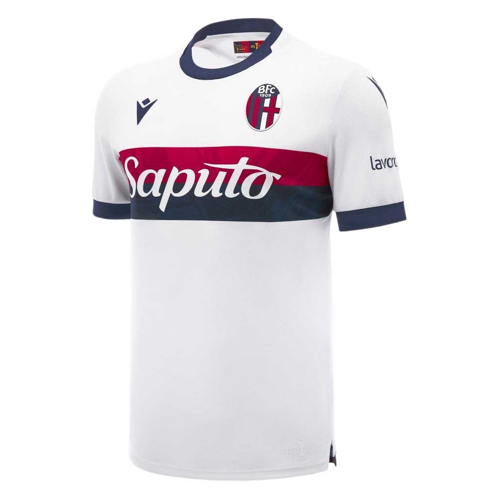 Macron Bologna Fc 24/25 Away Short Sleeve T-shirt Weiß XL Macron Bologna Fc 24/25 Away Short Sleeve T-shirt Weiß XL von Macron