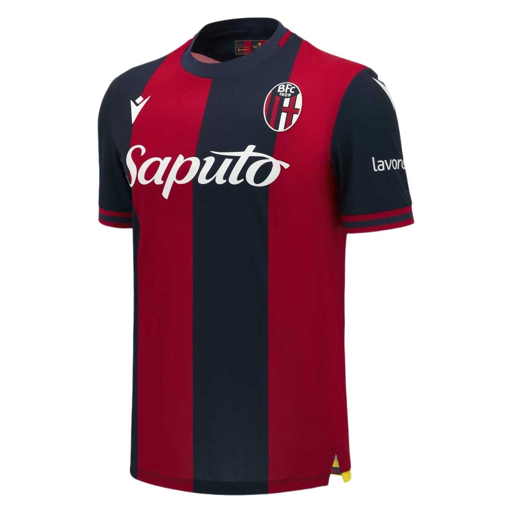 Macron Bologna Fc 24/25 Home Short Sleeve T-shirt Rot M Macron Bologna Fc 24/25 Home Short Sleeve T-shirt Rot M von Macron