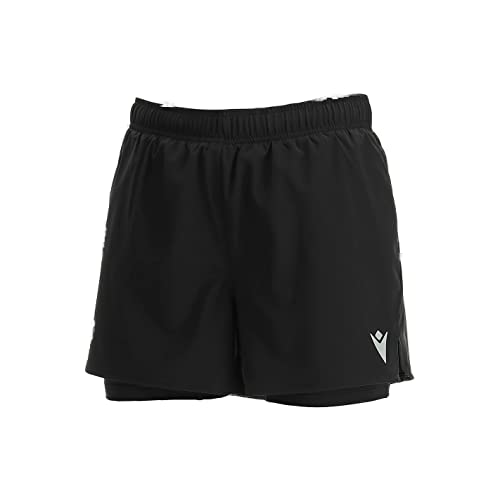 Macron Damen Padel Cb Carolina Short Blk, Schwarz, L von Macron